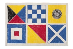 Flags Sketch Bath Mat - Multi
