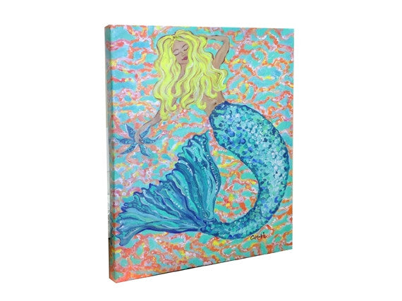 Mermaid A Canvas Wall Art