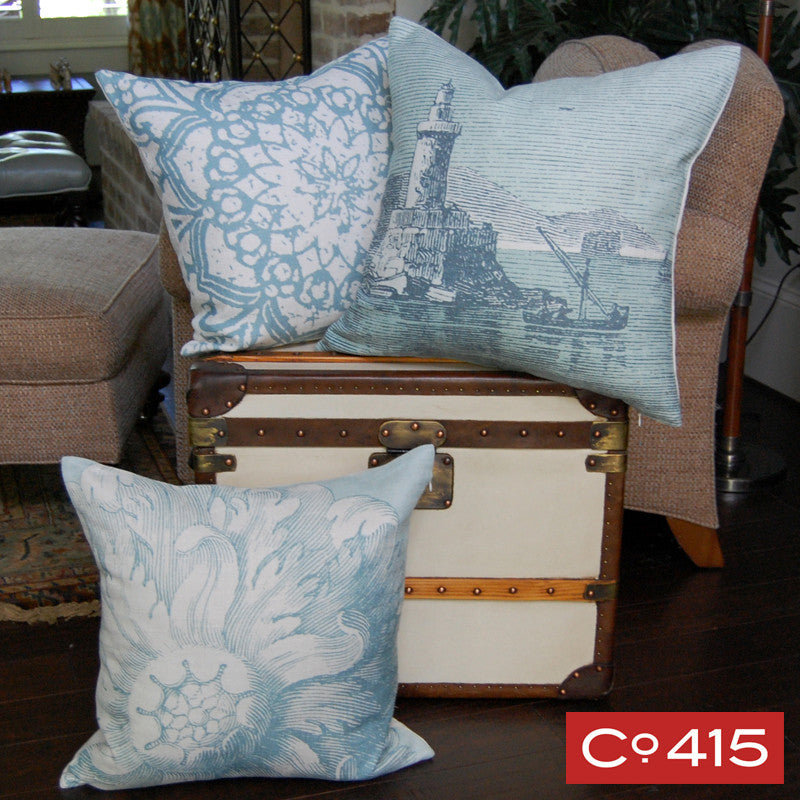 Rosette Pillow - Silverberry