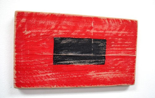 Nautical Wood Signal Flag Hurricane Warning