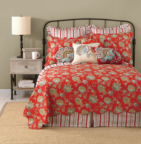 Jacobean Red Quilt