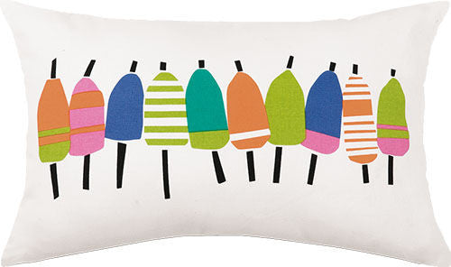 Multi Buoys Printed Pillow