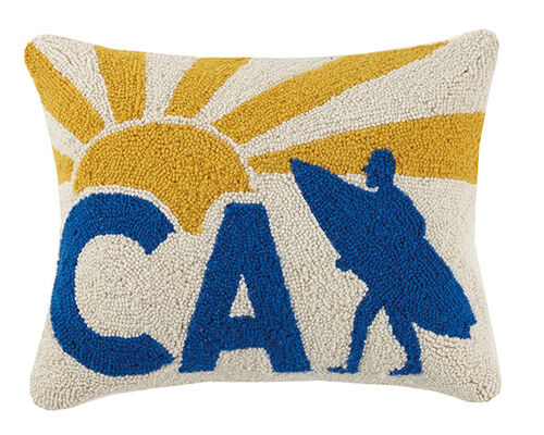 Surfer California Hook Pillow