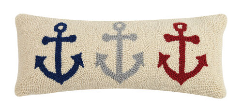 Anchor Trio Hook Pillow