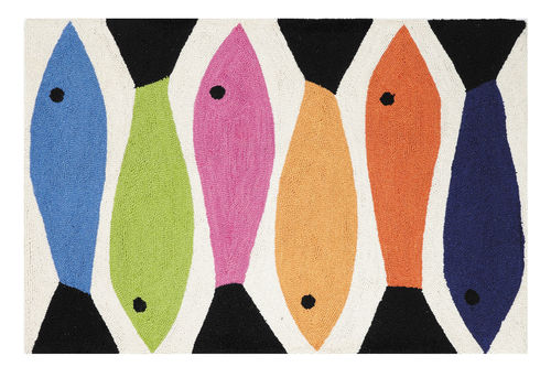 Fish School Small Hook Rug