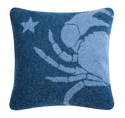 Blue Crab Hook Pillow