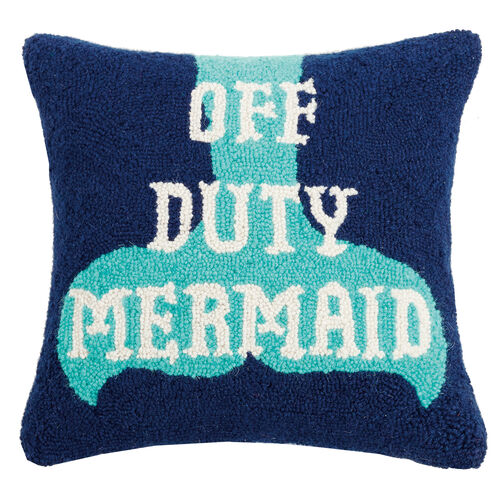 Off Duty Mermaid Hook Pillow