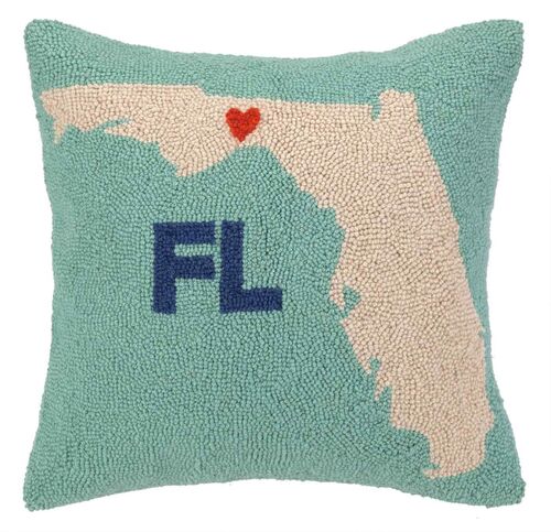 My Heart in Florida Hook Pillow