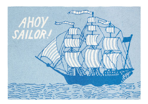 Ahoy Sailor Hook Rug – Coastal Style Gifts