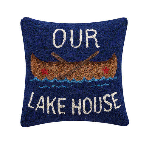 Our Lake House Hook Pillow Coastal Style Gifts