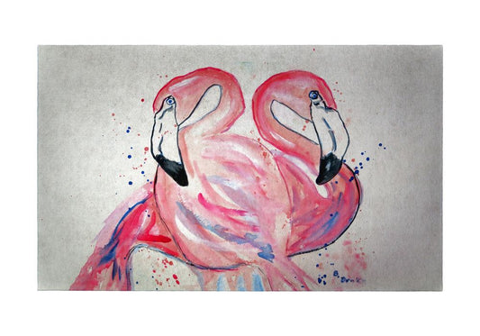 Betsy's Flamingo Doormat
