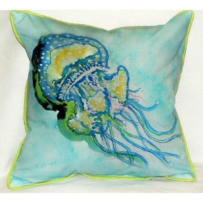 Betsy Drake Jelly Fish Pillow- Indoor/Outdoor