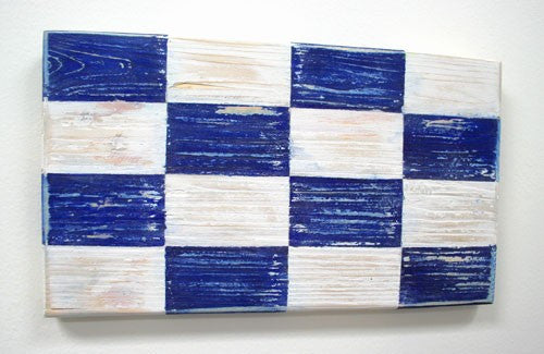 Nautical Wood Signal Flag- N (November)