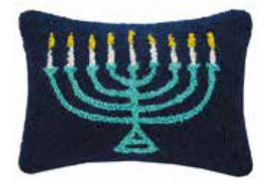 Menorah Hook Pillow