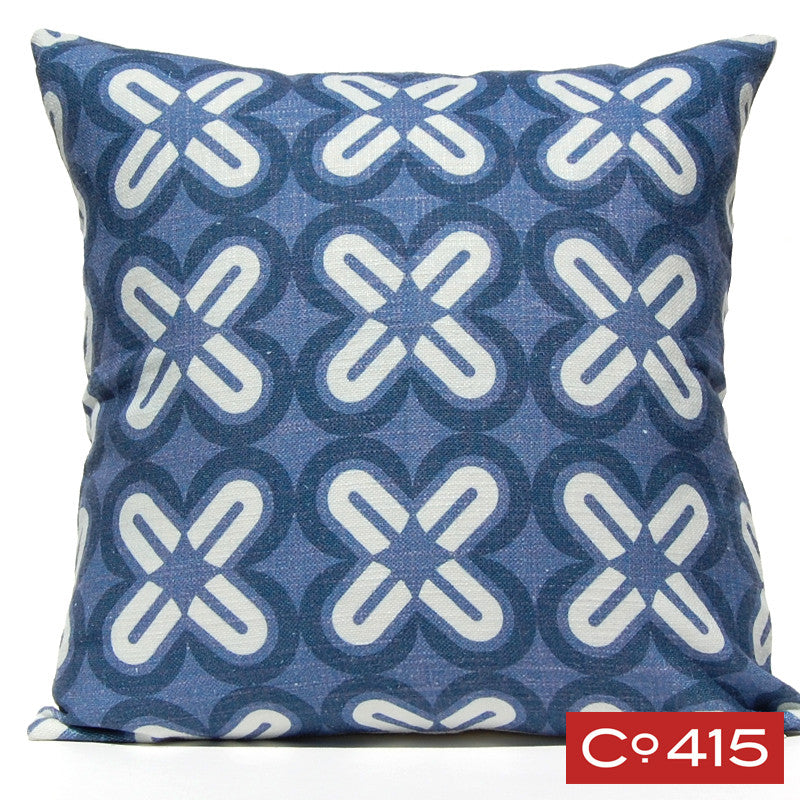 C's & X's Pillow - Navy