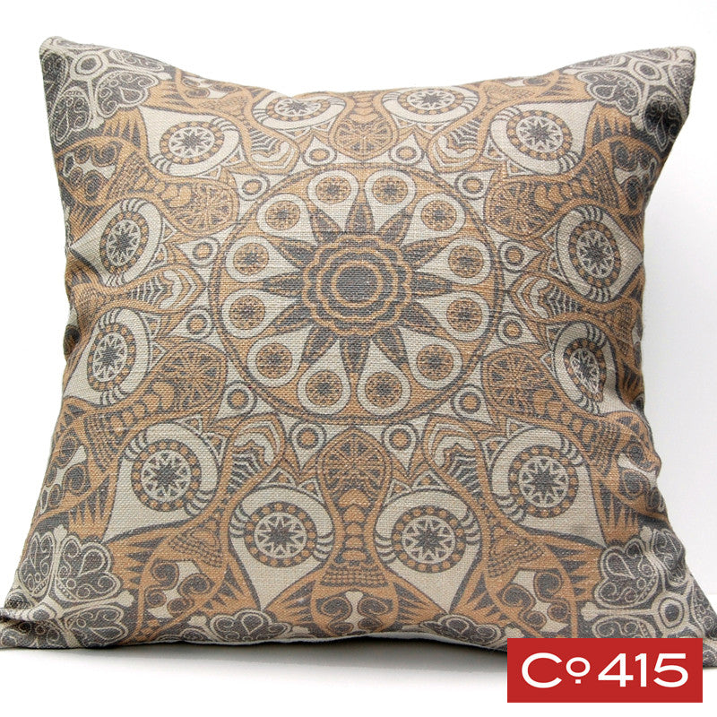 Medallion 4 Pillow - Gray