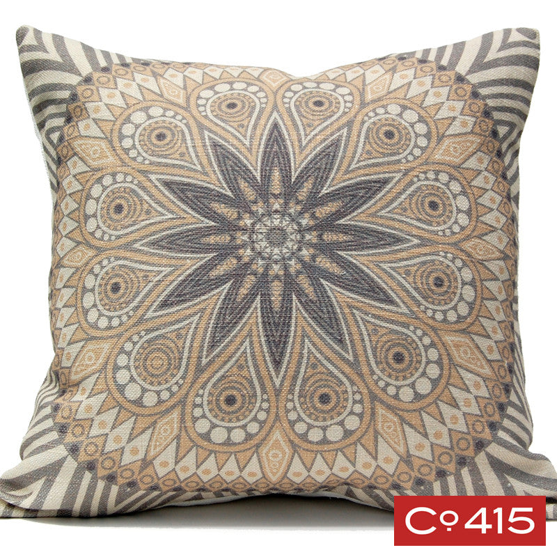 Medallion 5 Pillow - Gray