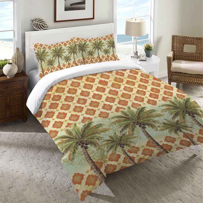 Spice Palm II Duvet Cover