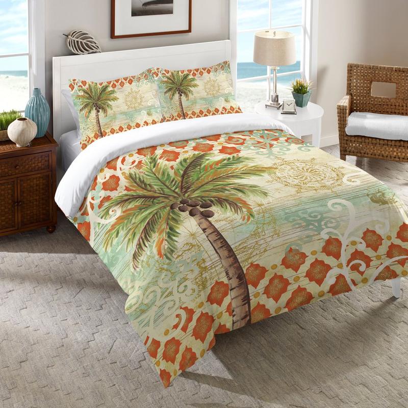 Spice Palm Duvet Cover