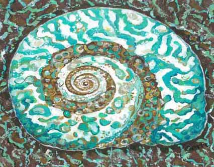 Turban Shell Canvas Floor Mat