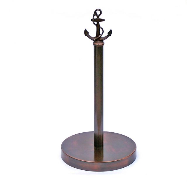 Antique Copper Anchor Extra Toilet Paper Stand 16"