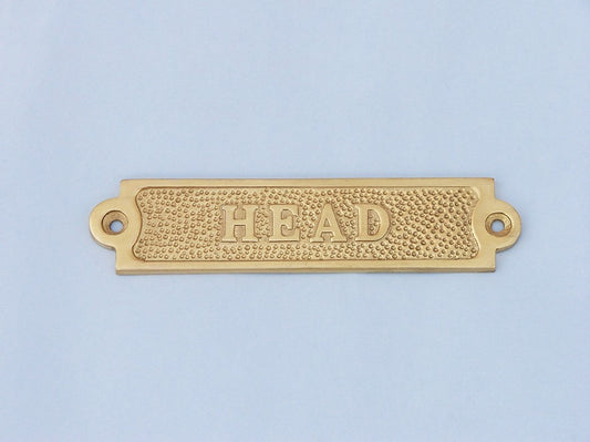 Brass Head Sign 6"