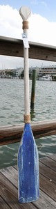 Paddle Wood w/Rope 4'7"L - White/Blue