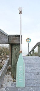 Paddle Wood w/Rope 5'5"L - White/Aqua "BEACH"