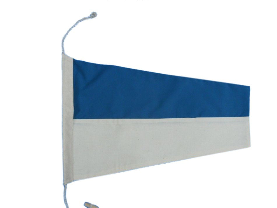 Number 6 - Nautical Cloth Signal Pennant - 20"