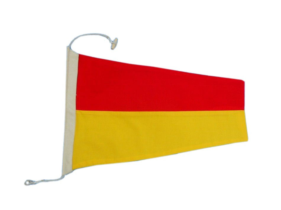 Number 7 - Nautical Cloth Signal Pennant - 20"