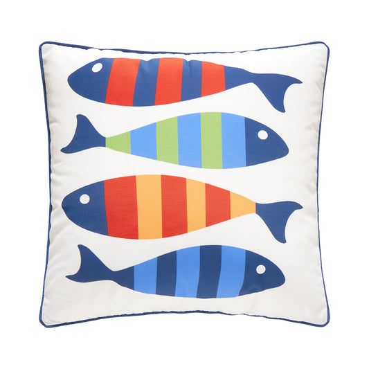 Picket Fish Square Printed Pillow