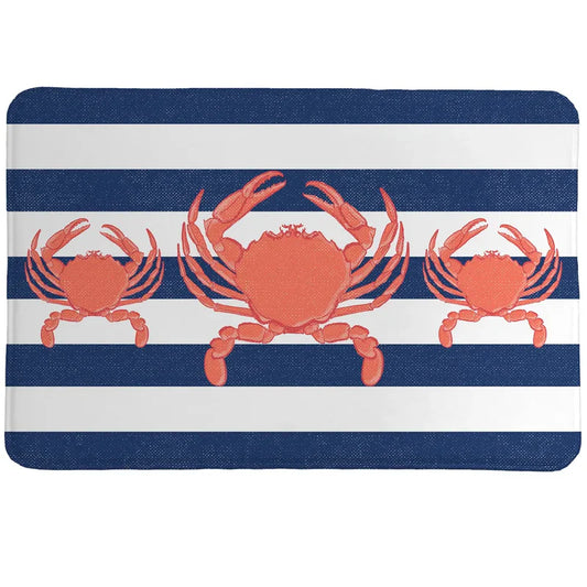 Crab Stripe Memory Foam Rug