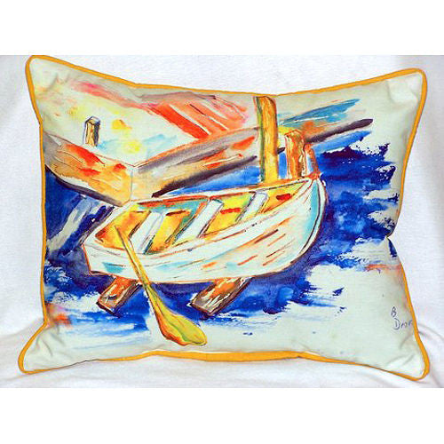 Betsy Drake Betsy's Row Boat Pillow- Indoor/Outdoor