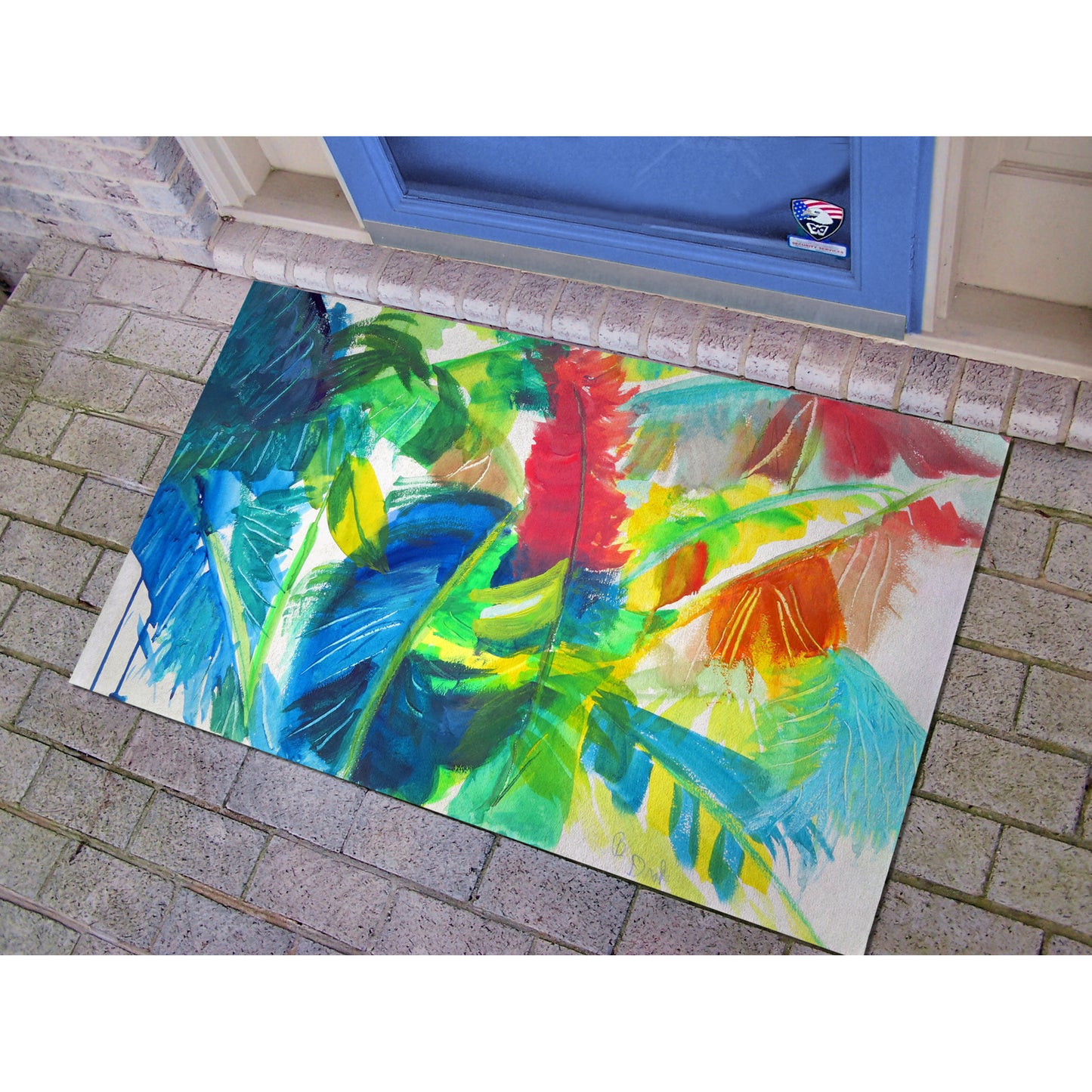 Abstract Palms Doormat