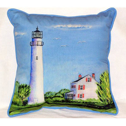 Betsy Drake Fenwick Island Lighthouse Pillow- Indoor/Outdoor