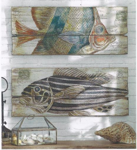 MDF Wall Plaque with Fish Image – Coastal Style Gifts