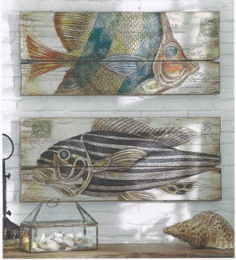MDF Wall Plaque with Fish Image