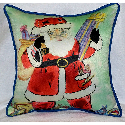 Santa Large Pillow Indoor/Outdoor Pillow