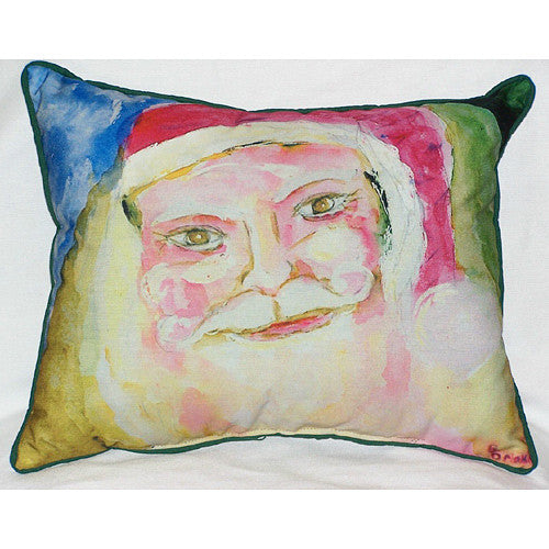 Santa Face Large Pillow Indoor/Outdoor Pillow
