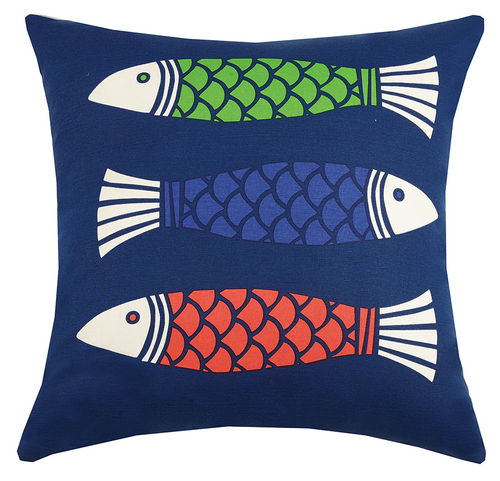 Color Fish Multi Printed Pillow