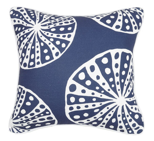 Navy Urchin Printed Pillow