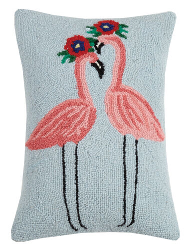 Flamingo Duo Hook Pillow