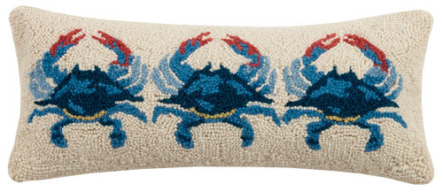 Blue Crabs Hook Pillow