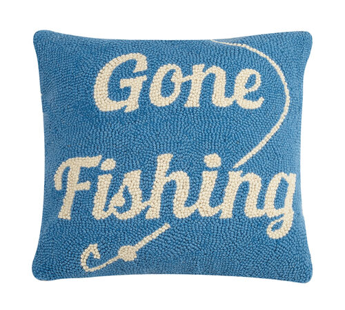 Gone Fishing Hook Pillow