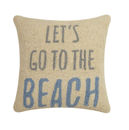 Let's Go To The Beach Hook Pillow