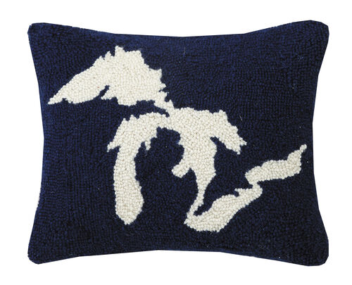 Great Lakes Hook Pillow
