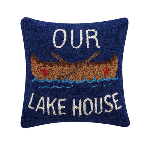 Our Lake House Hook Pillow