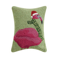 Christmas Fa La Flamingo Hook Pillow
