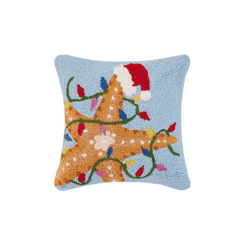 Festive Starfish Hook Pillow