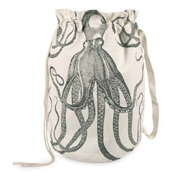Octopus Duffle Laundry Bag - Charcoal